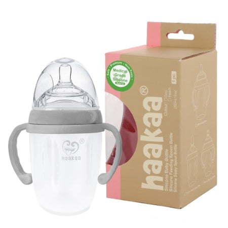 Gen. 3 Silicone Baby Bottle 250ml & Breast Pump Flange